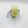 Lightweight Nylon Swivel Caster with White Flat Fat Tire Wheel for Furniture