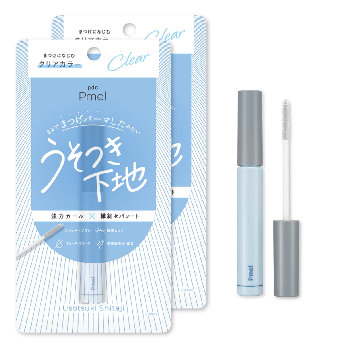 

Pmel Lies Primer (2-pack) - Mascara Primer for Natural Separation, Clear Mascara, Waterproof, Curl-Holding, Eyelash Serum, Makeup