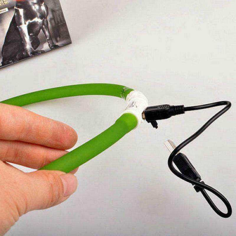 USB wiederaufladbare blinkende Nacht-Hundehalsbänder, leuchtendes Haustierhalsband, LED-Licht, USB-Hundehalsband, leuchtendes Teddy-Blitzhalsband, Haustier