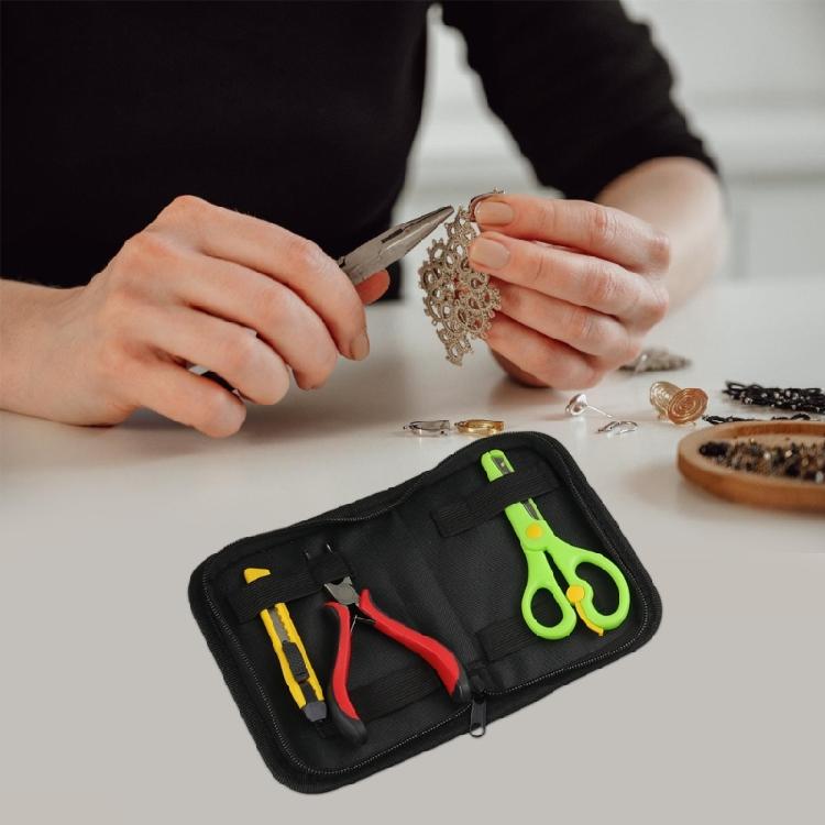 Artificial Leather Pliers Tool Kits Bag Tool Pouch for Jewelry Creators Keep Pliers and Scissors Protected