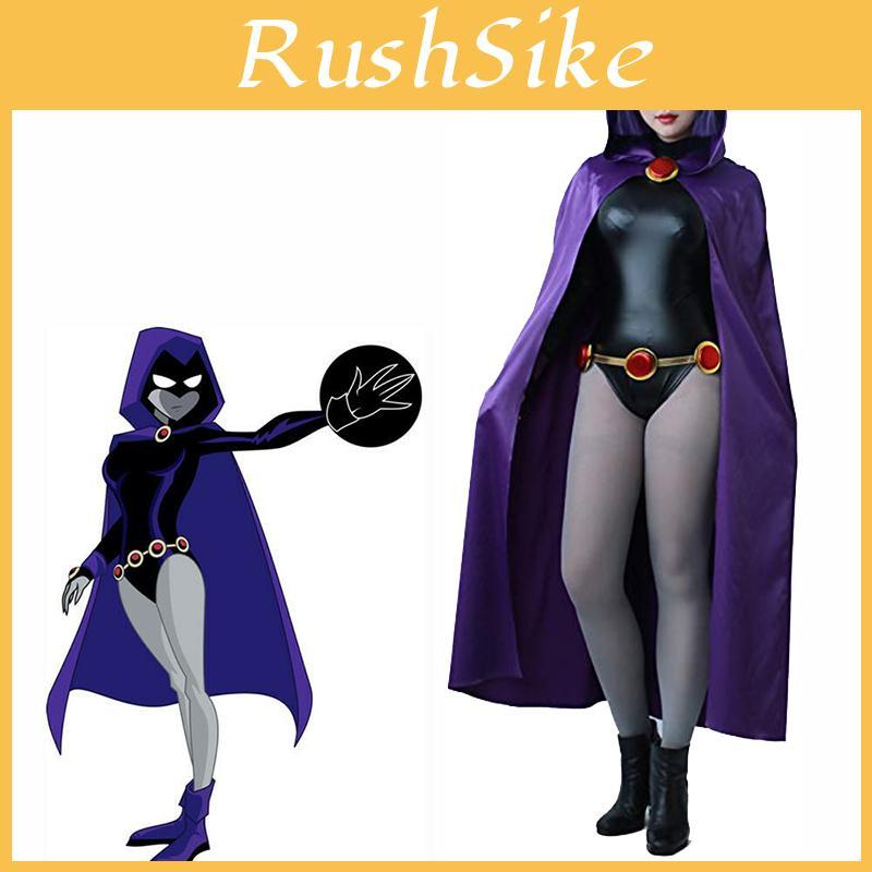 Stunning Anime Teen Titan Raven Costume For Cosplay And Themed Parties