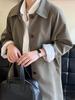 Yan Shuang Women's Korean Style Casual Trench Coat - Autumn Loose Fit Mid-Length Jacket (80861)