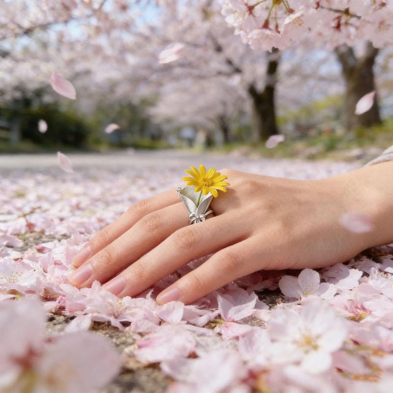 Elegantes Trendiges Bouquet-Verpackung Halskette Ohrringe Ringe Schlüsselbein Kann Eingesteckt Werden Blumen Schmuck Weibliche Schlüsselbein Kette Zubehör