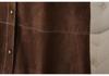 Plus Size Women's Suede Velvet Round Neck Cardigan Vest - Slimming, Versatile Spring Top