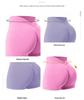 Pantaloncini da Yoga Senza Cuciture a Vita a V da Donna - Controllo Pancia, Asciugatura Rapida, Costolati, Sollevamento Glutei Pantaloni Fitness