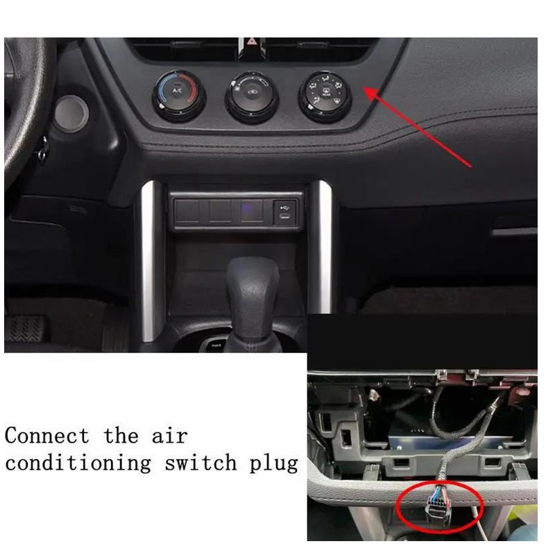 Car LED Central Cup Holder Atmosphere Ambient Light Interior Decorative Lamp For Toyota Corolla CROSS /Altis -2024