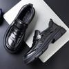 2025 Lederschuhe Business Casual Slipper Leder Herrenschuhe Oberteil Schafsleder High-End Herren Loafer Kleid Pendler
