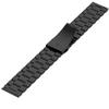 24mm Roestvrijstalen Armband, Zwart