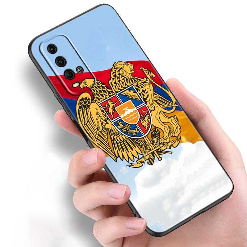 

Силиконовый чехол для телефона с армянским флагом Армении для Xiaomi Redmi Note 11 10 9 8 Pro 11T 10T 10S 9S 8T 9 9A 9C 9T, черный мягкий чехол Redmi Note 11 Pro