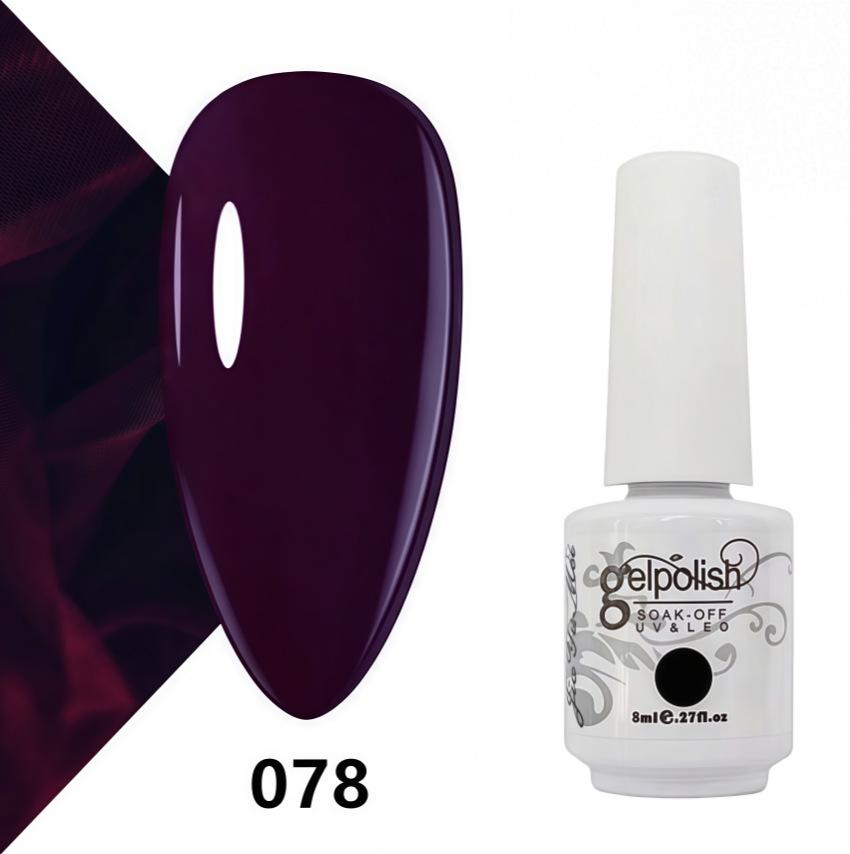 Amber Gel Polish Set: Gel Polish Manicure Kit with Whitening, Base Coat, and Sealer.