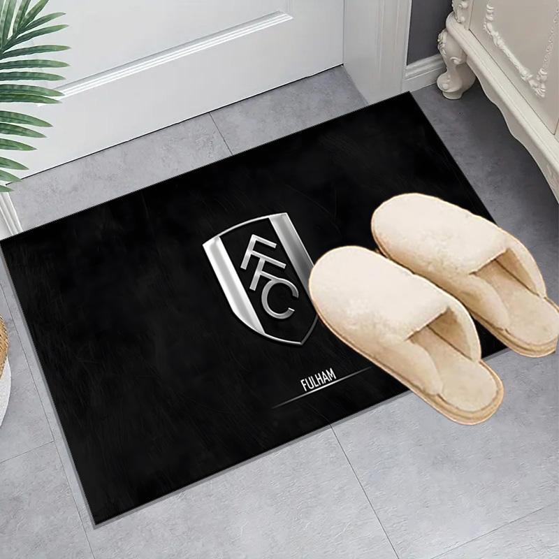 1PC Fulham Football Crest Floor Mat for Living Room, Game Rooms, Office, Bedroom, Office Floor Mat Playful Design, Christmas fan gifts