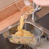 Kitchen Tools Stainless Steel Sink Drain Basket Triangle Food Egg Filter Organizer Shelf Rack Drainier Household Accessories