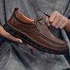 Export Men's Shoes Autumn New Loafers Casual Leather Shoes Men's Soft-soled One-pedal Men's Shoes