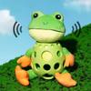 Bissfester Plüschfrosch Hundespielzeug Cartoon Froschform Hund Langeweile Begleiter Spielzeug Indoor Spiel