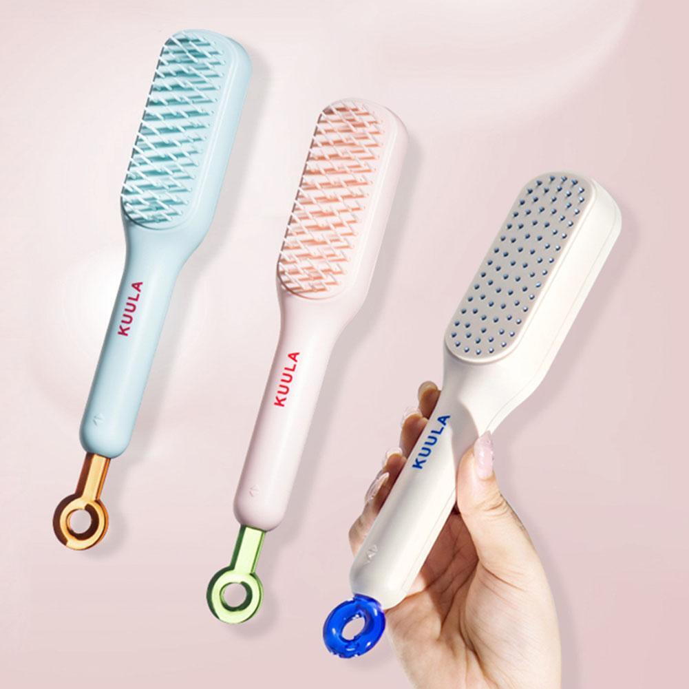 Scalable Hair Brush Self-cleaning Massage Comb Travel Supplies