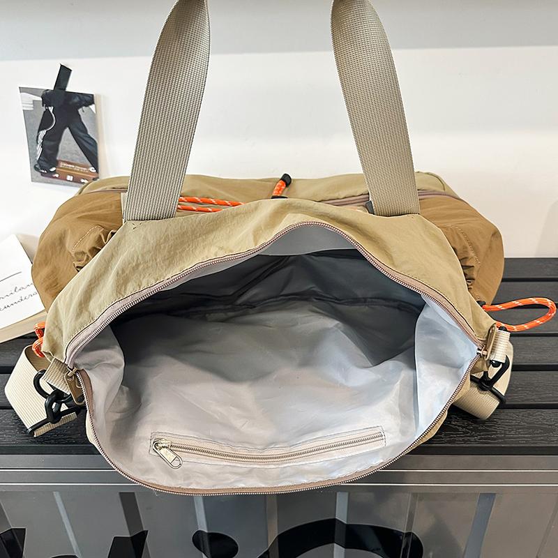 Shoulder Bag Nylon Water-Repellent Travel Bag with Separation Shoes Bags Fitness Bag