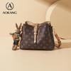 Aokang Retro Light Luxury Crossbody Shoulder Bag