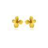 Colourful Korean Flower Earring for Women Girl Fashion Purple Earring Vintage Flower Shaped Ear Stud Wedding Party Jewelry Gift