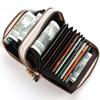 1Pc Multifunctional Card Bag New Organ Card Bag Double Zipper Women's Wallet Large Capacity Card Holder