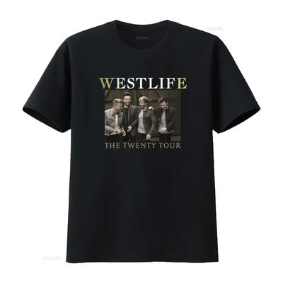 Westlife The Twenty Tour 2019 T Shirt Band Merch Fashion Top Vintage Stretched Breathable Streetwear Homme Comfortable
