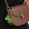 Delicate Handwoven Key Chain Artistic Handcrafted Keychain Sweet Clovers Pendant Keyring Bag Charm Decoration