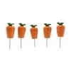 Radish Decoration 5-piece Resin Plug-in Outdoor Garden Courtyard Potted Ornaments Easter Bonsai Decoration