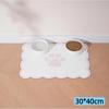 Waterproof Non Slip Pet Feeding Mat Absorbent Wavy Edge Easy Clean Pad for Cats Puppy Pet Feeding Supplies