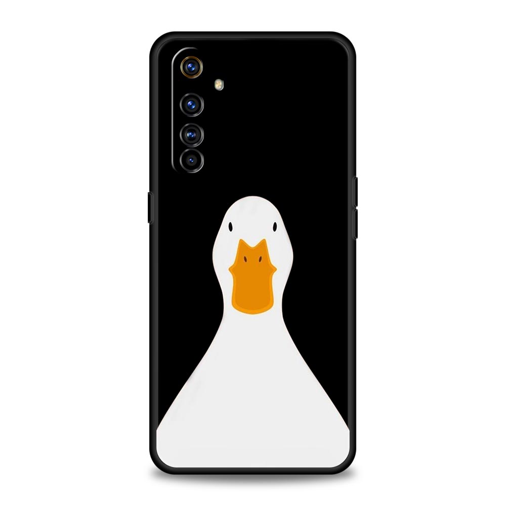

For Realme 10 9 8 5G 7 6 GT2 Pro Plus 9i 8i C21 C11 C25 C35 Cartoon Cute Goose duck Game Phone Case For Realme GT Neo 2 3T Cover Realme 6