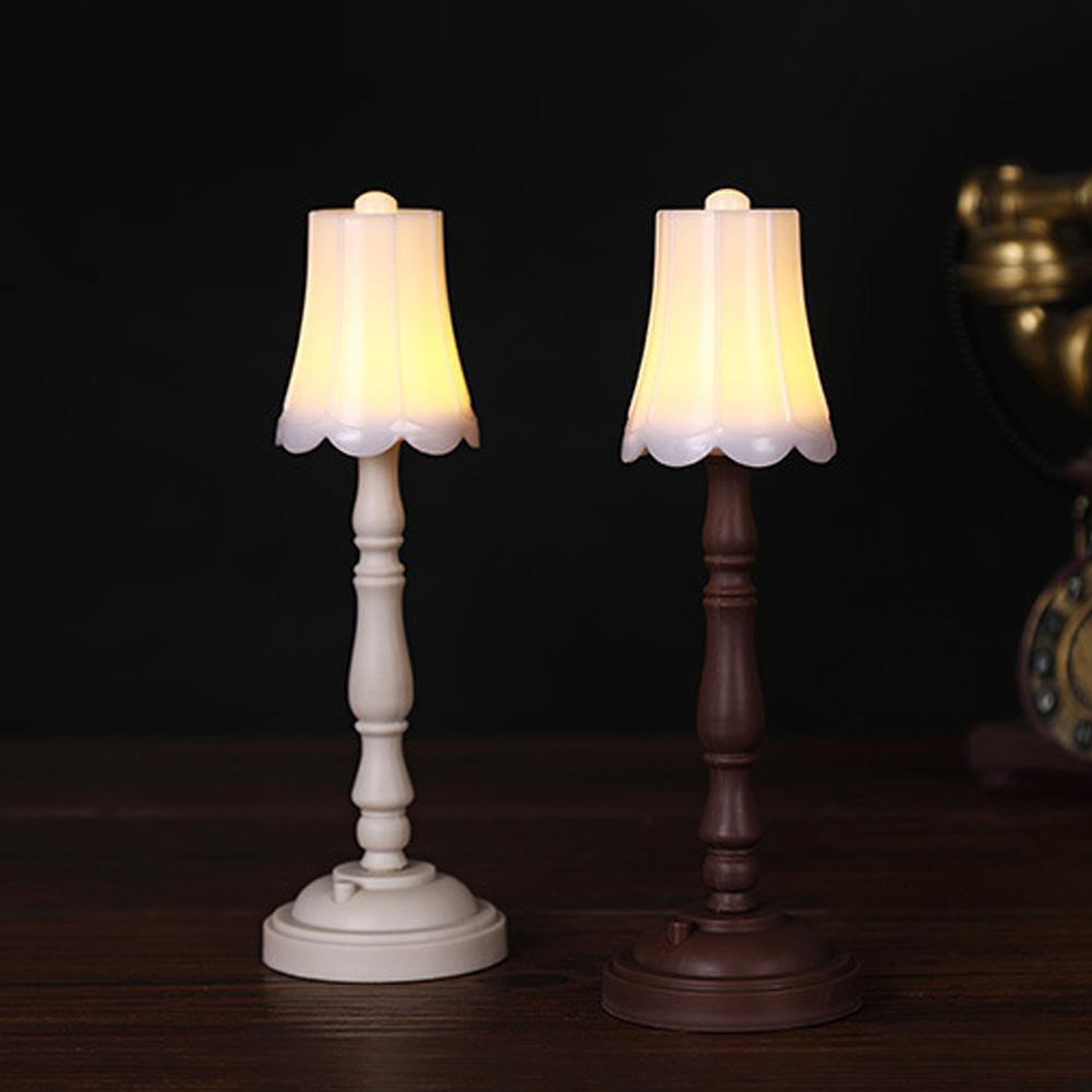 PDTO Mini LED Night Light Retro Style Table Bedside Lamp Small Desktop Decoration