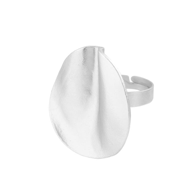 Geometric Band Ring Punk Style Alloy Texture Adjustable Rings Suitable for Fashion Enthusiasts Present Multiple Sizes
