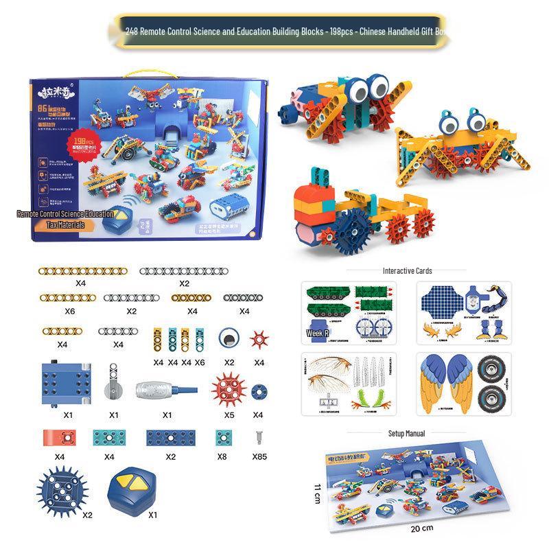 Children's Rechargeable Electric Engineering Building Blocks - Interactive, Large Particle STEM Toys