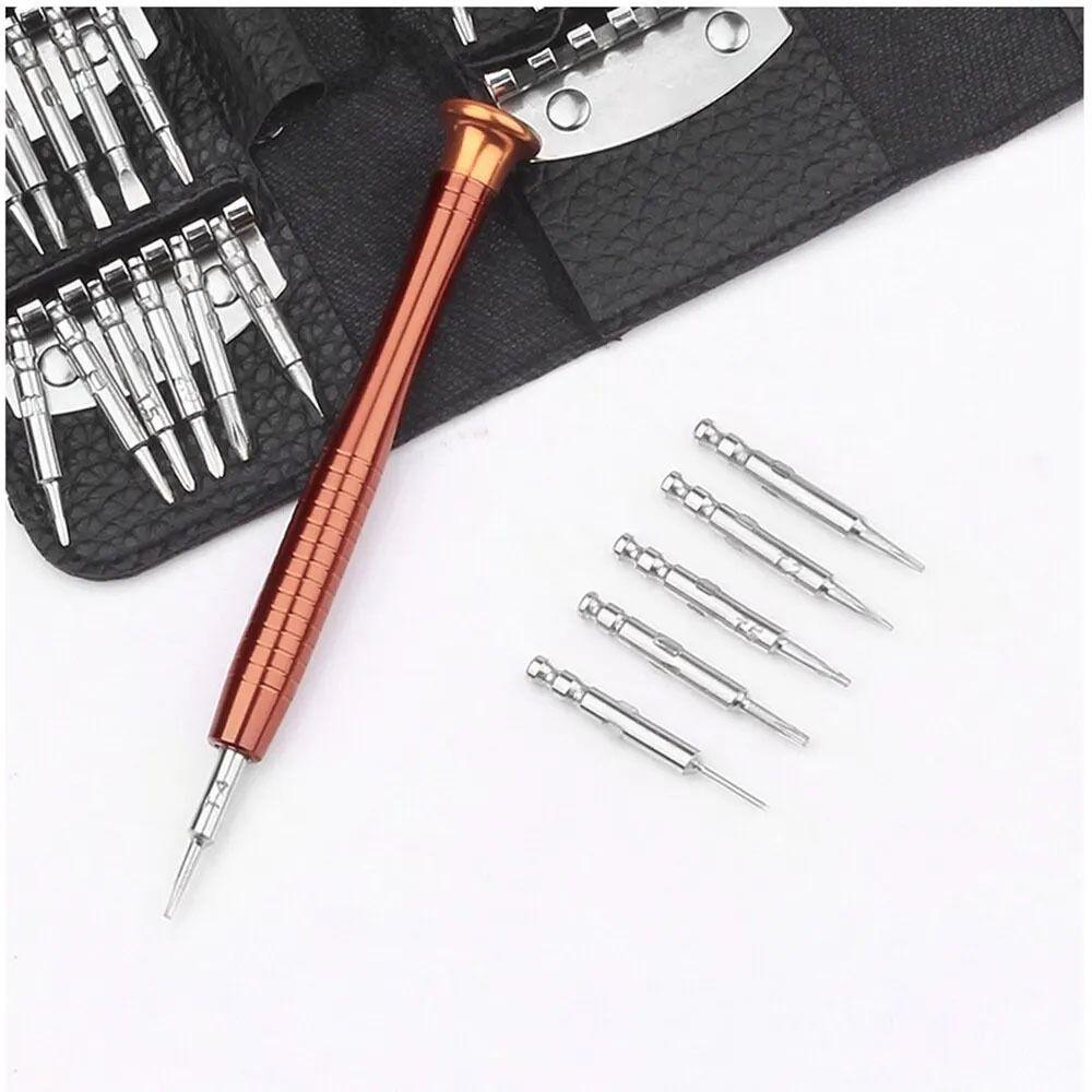 1Set Pocket Tools Screwdriver Set 25 In 1 Repair Tools Kit  for Camera Watch Tablet PC Repair