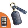 Handmade Cowhide Key Cover for KIA K9 - Retro Style Protective Shell with Buckle