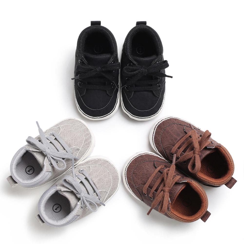Autumn Style Baby Walker Shoes, Soft Sole, Anti-slip, Comfortable for Boys Aged 0-1.