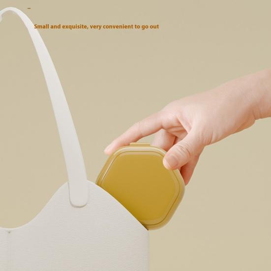 Double Layers Retainer Case Portable Soaking Denture Bath Box with Strainer Basket Invisible Brace Mouth Guard Dental Aligner Container Holder