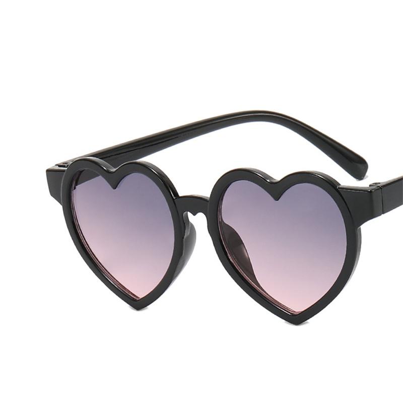 Summer Cute Heart Sunglasses Outdoor Uv Protection Sun Glasses Baby Girls Classic Boy Uv400 Gradient Eyewear