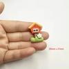 Cute Forest Farm Animal Life Theme Flat Back Resin Charm DIY Accessory for Souvenir or Fairy Model Artificial Style