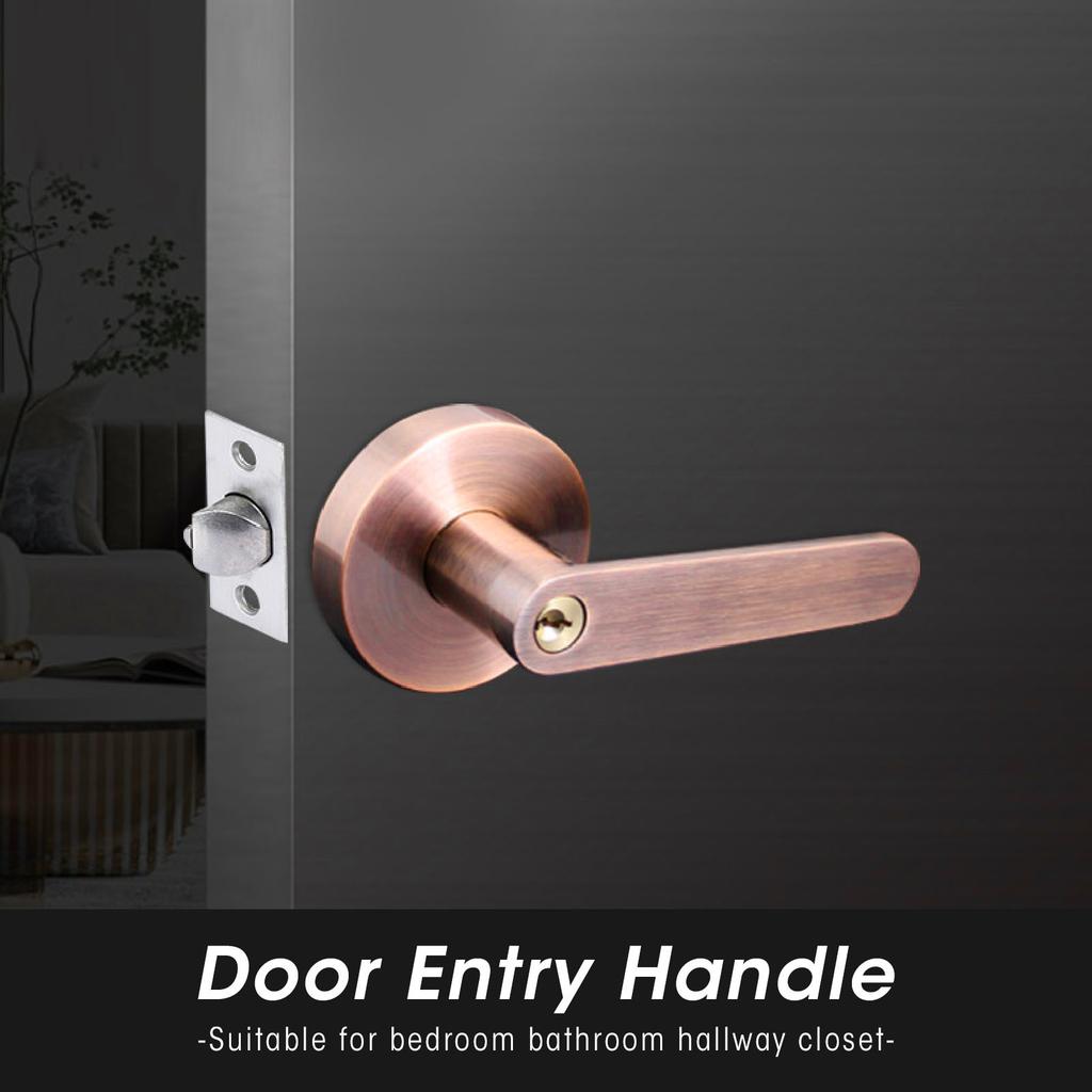 Passage Door Lever Set Aluminum Alloy Simple Modern Door Entry Lever Lock for Hallway Closet