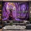 World of Warcraft Personalized Tapestry Support Custom Name, Wall Art Home Decoration