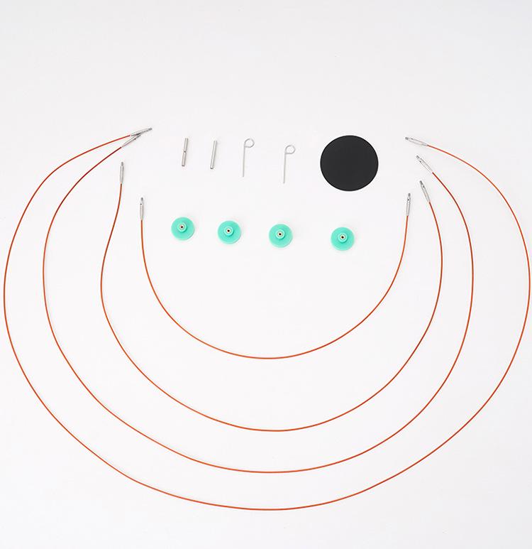 Knitting Tools: Reusable Anodized Aluminum U-Shaped Circular Sweater and Detachable Needles