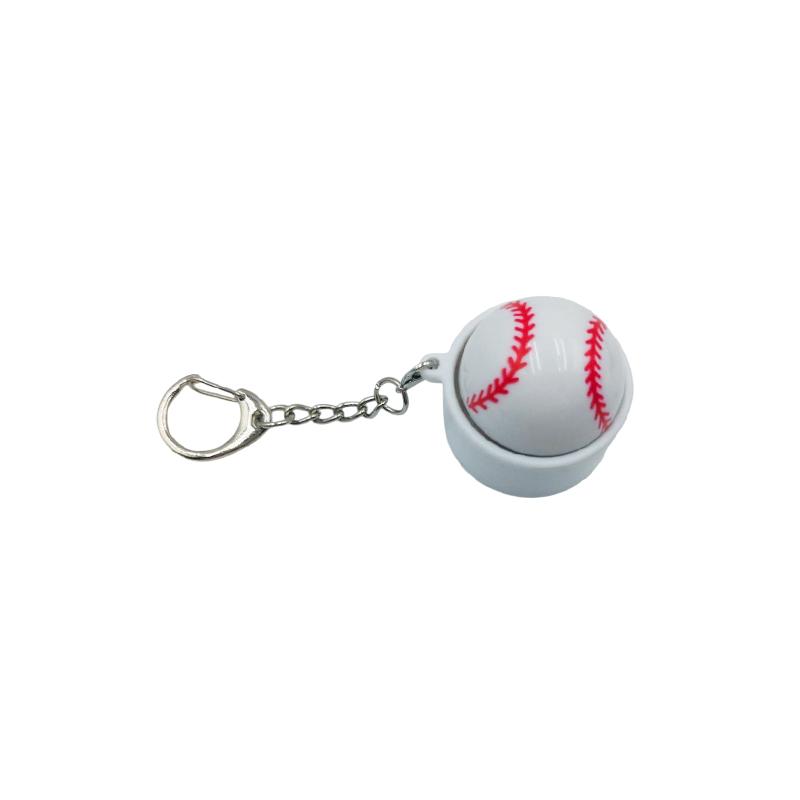 Creative 3D Print Basketball Football Fidget Keychain Push Clicker Stress Relief Toy for Corporate Promotional Gift