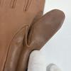 Used Good Condition HERMES Leather Gloves H Logo Lamb Leather 6 12 Ladies Camel Brown