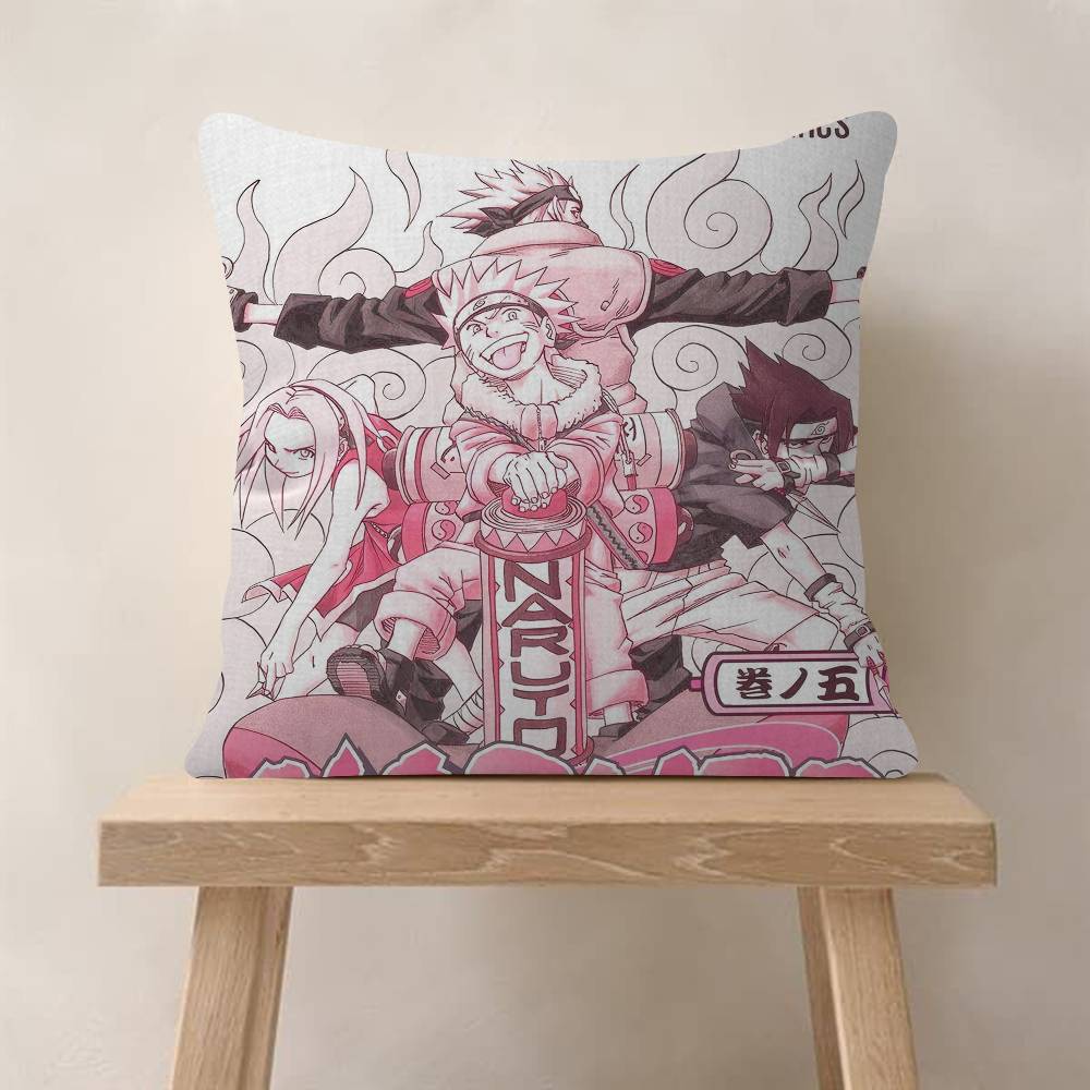 Anime Nnarutoss Pillow Cushion Cover Pillowcase Living Room Sofa Home Decor Customized