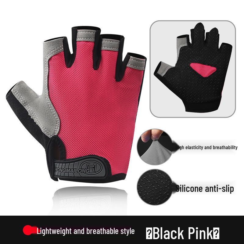 

Unisex Professional Cycling Gloves: Half-Finger, Anti-Slip, and Anti-Callus Design One Size