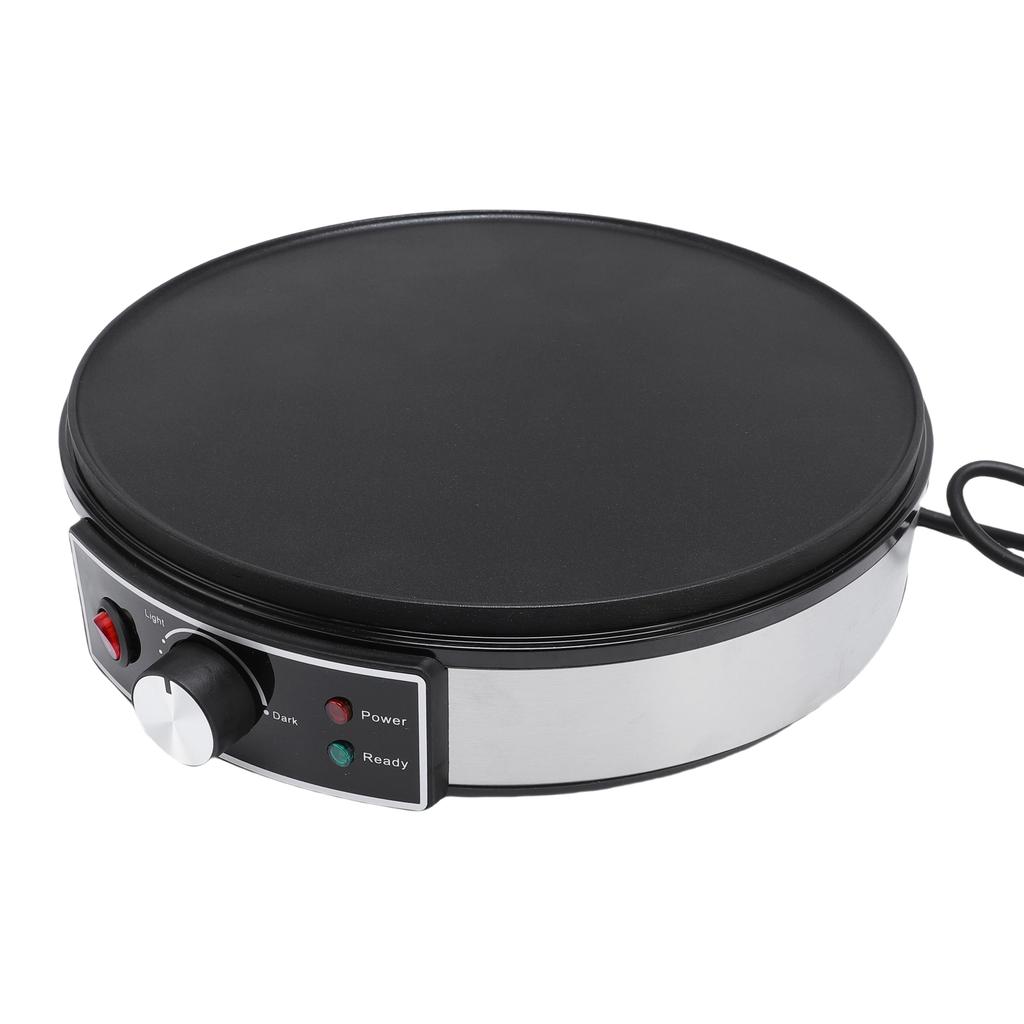 Electric Griddle Crepe Maker 11.8 Inch LED Indicators Adjustable Temperature Control Anti Stick