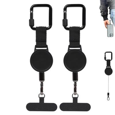 Retractable Phone Lanyard Outdoor Anti-Theft Phone Strap with Stainless Steel Wire Durable Buckle And Locking Carabiner Easy Installation Phone Leash