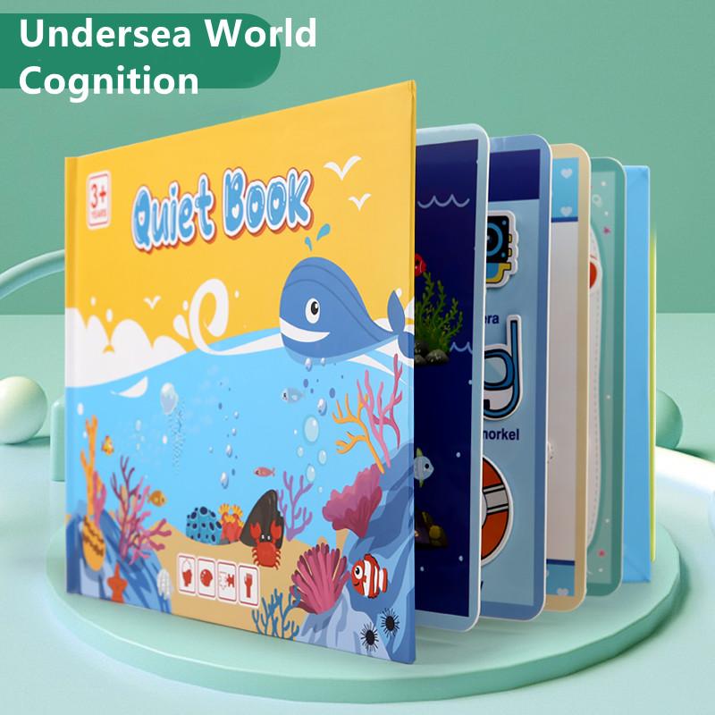 Stickers Magic Quiet Book Puzzle Game Repeated Card Paste Match Animal Cognition Baby Montessori Educational Toys for Kids Gifts