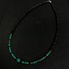 Used Turquoise Turquoise Natural Stone Tibetan Necklace Indian Jewelry Zuni Navajo Karen Santo Domingo Tribe Silver 925 Sterling