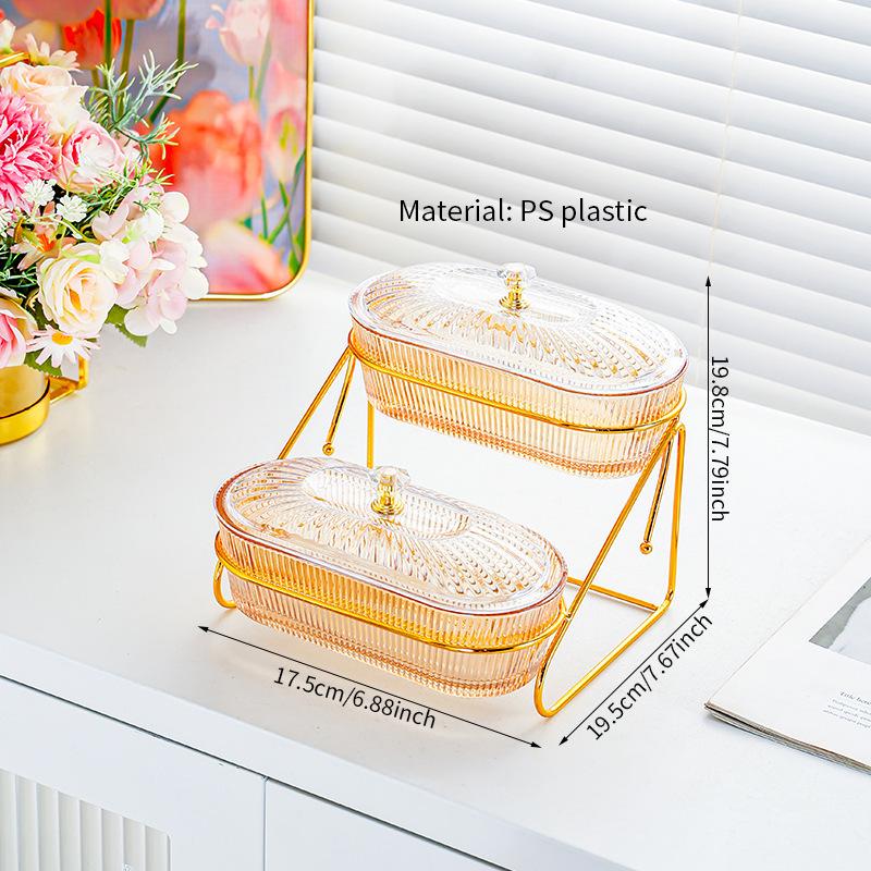 Luxury Multi-Tier Snack & Fruit Plate - Dried Fruit, Dessert, Candy Serving Dish