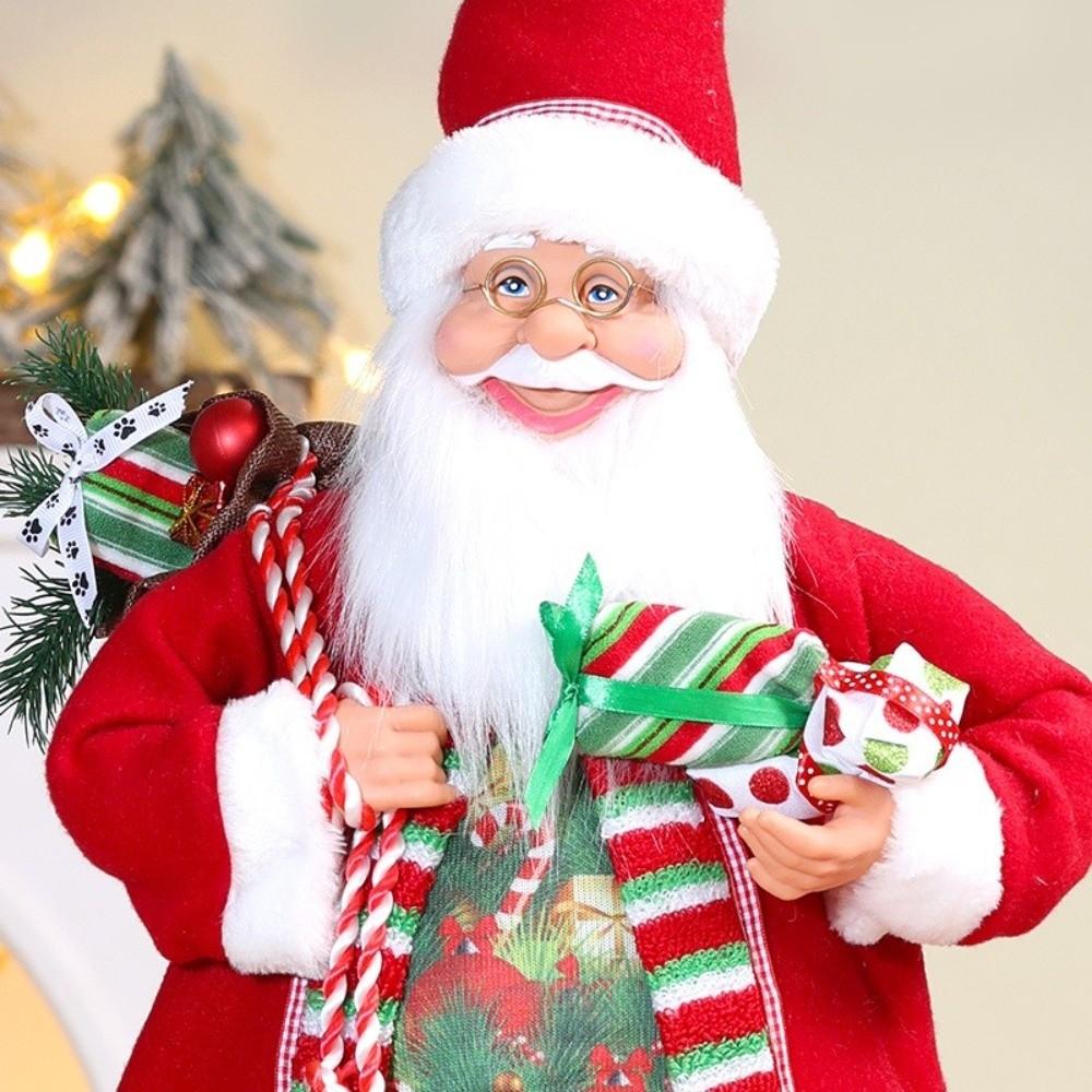 Standing Posture Christmas Santa Doll Santa Claus Ornament Christmas Home Decor